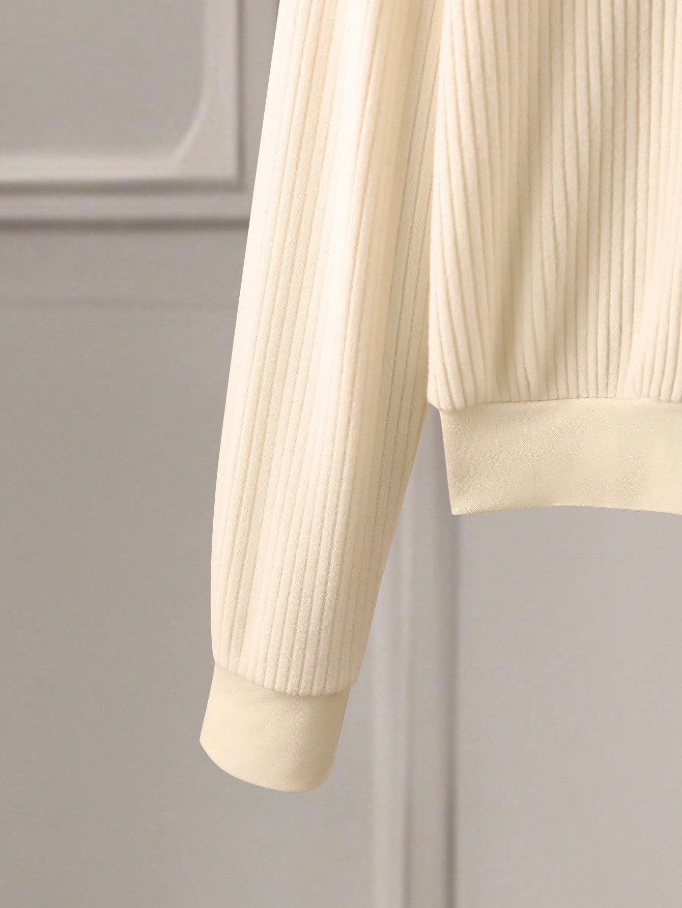 Ribbed Button-Front Knit Lounge Set – Ivory