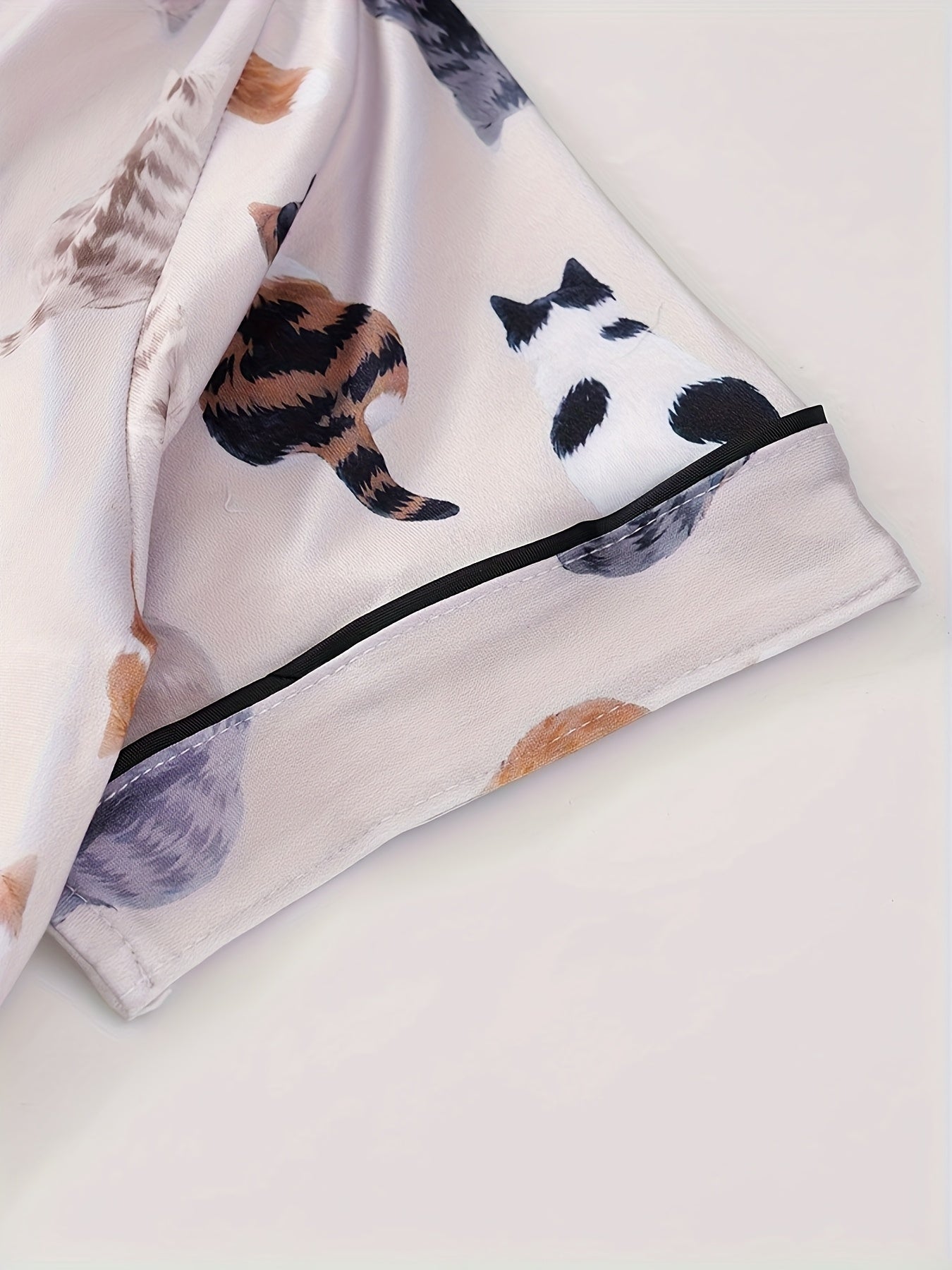 Cozy Cats Printed Nightwear Set (3-Piece Combo)