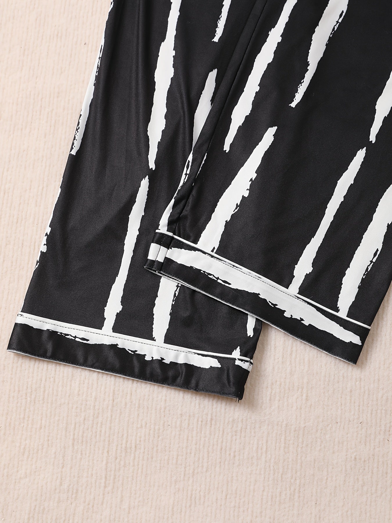 Midnight Stripes Nightwear Set (3-Piece Combo)