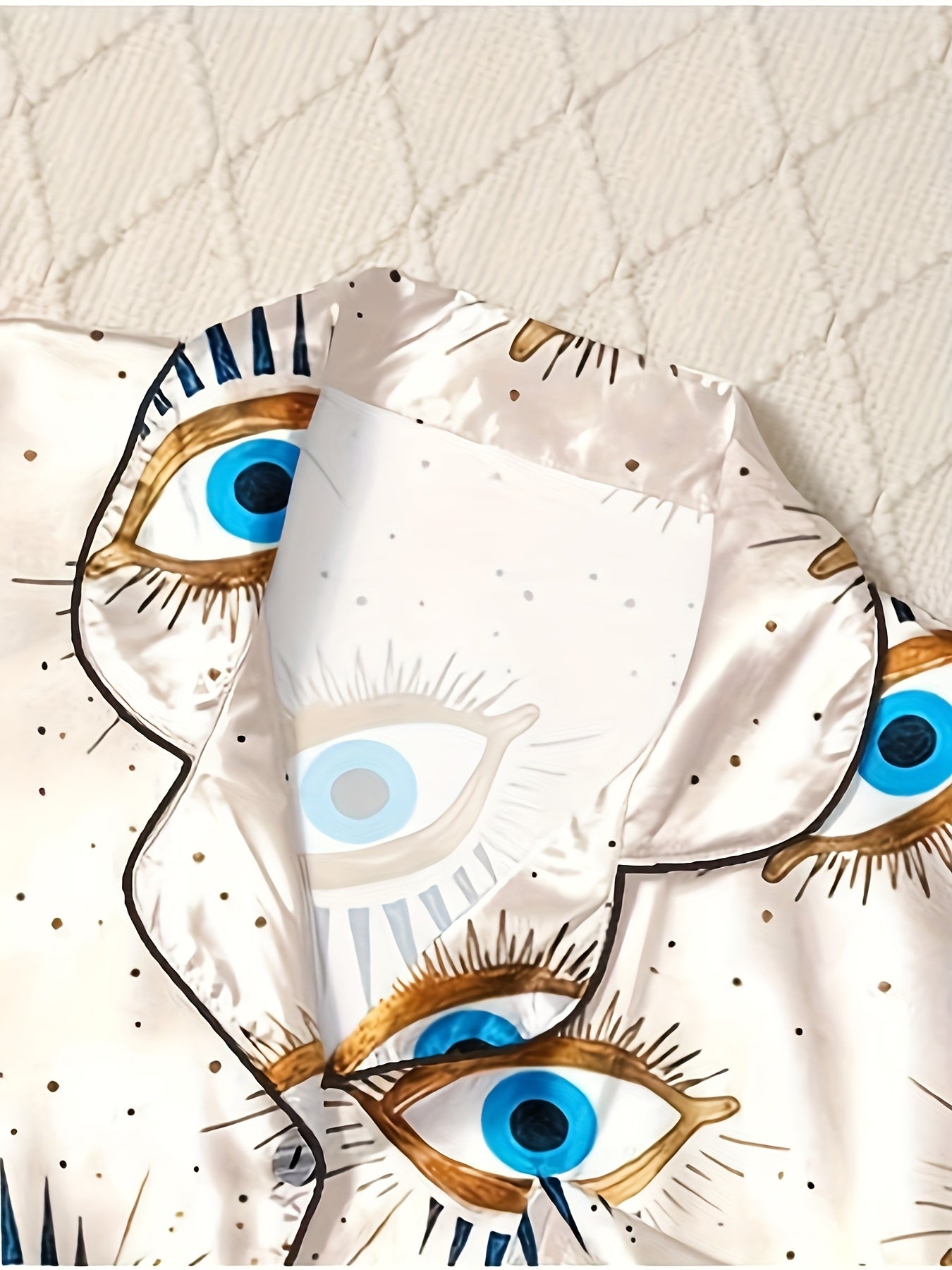 Mystic Eye Printed Nightwear Set (3-Piece Combo)