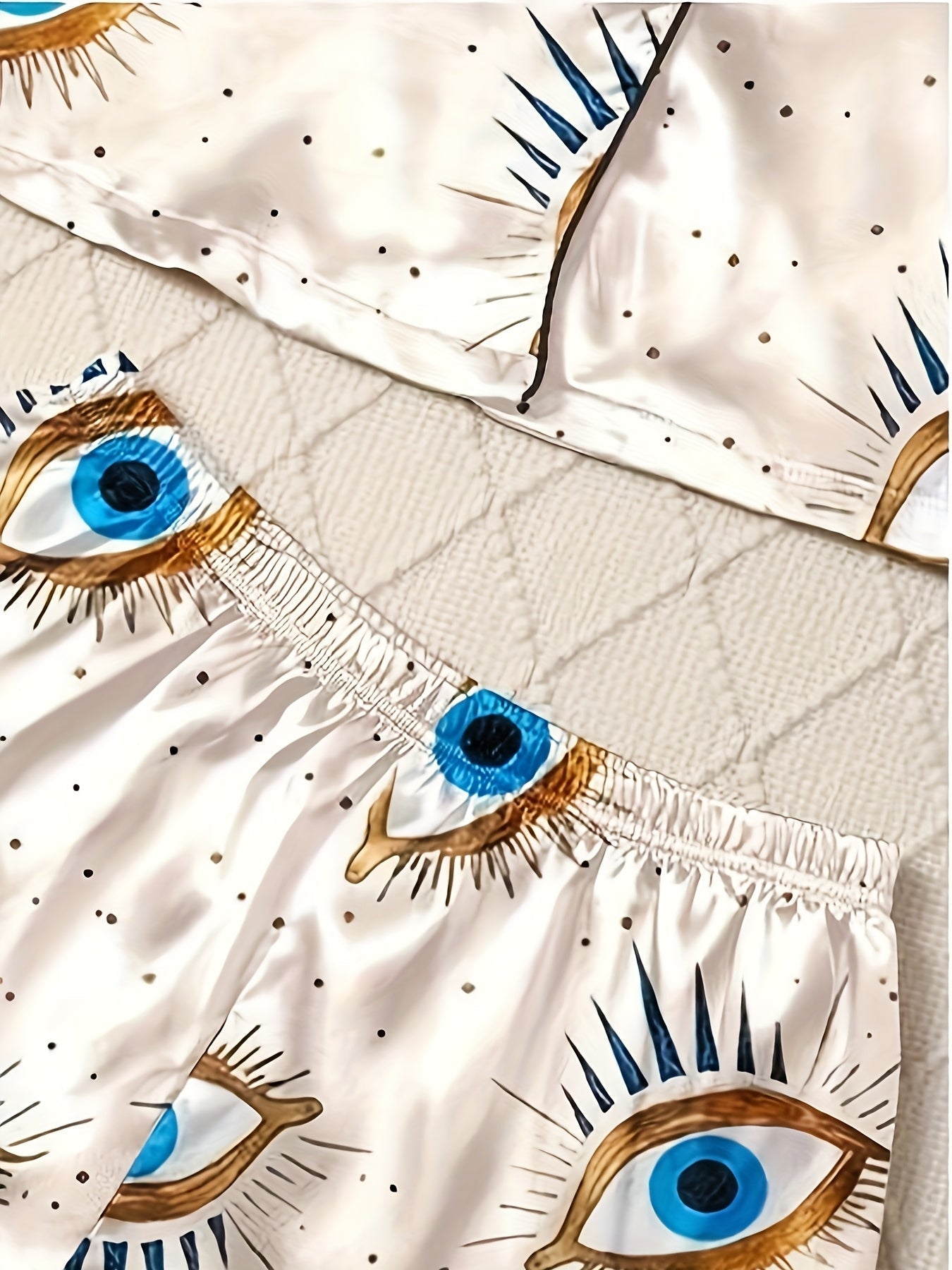 Mystic Eye Printed Nightwear Set (3-Piece Combo)