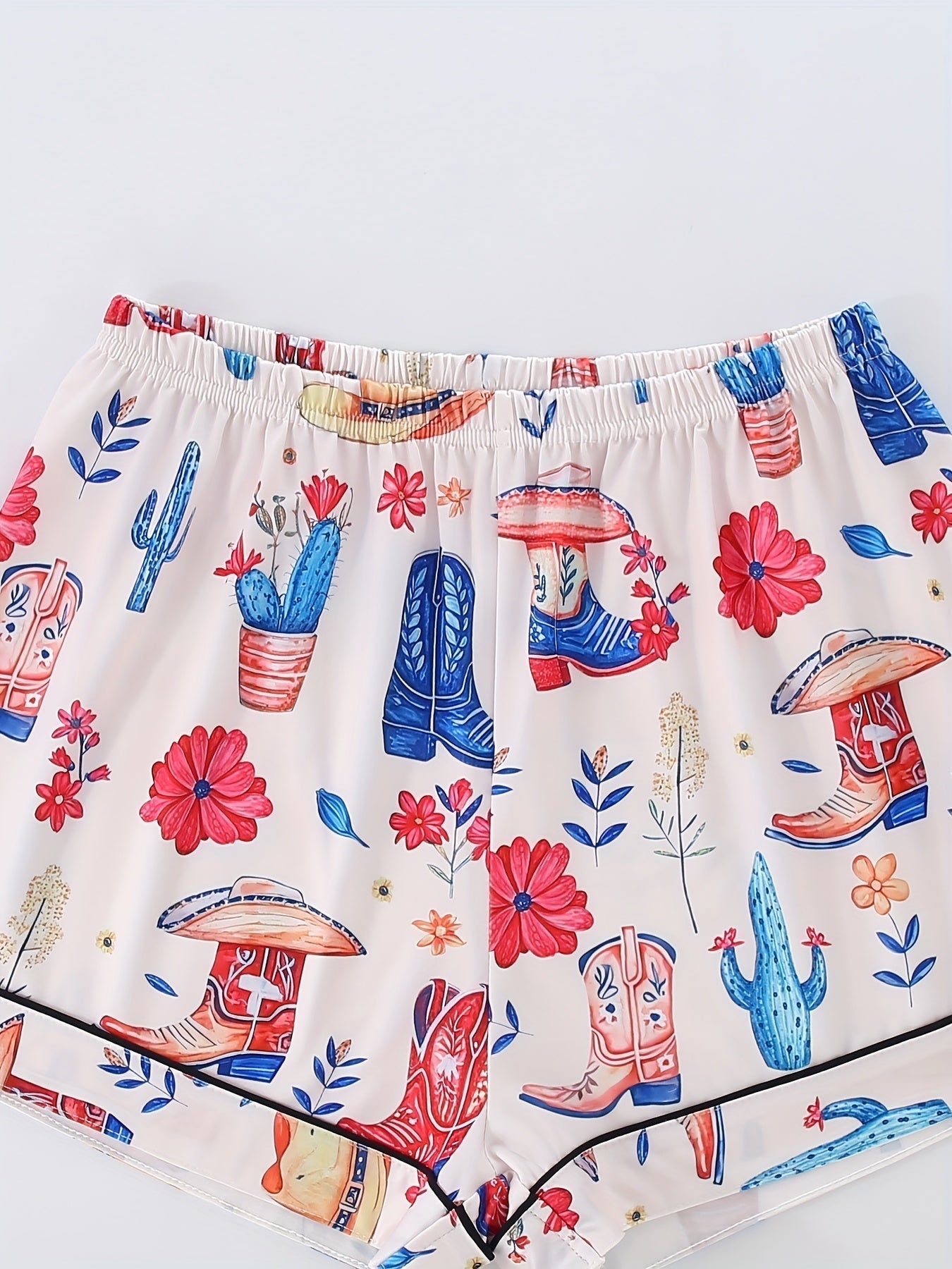 Western Vibes Printed Nightwear Set (3-Piece Combo)