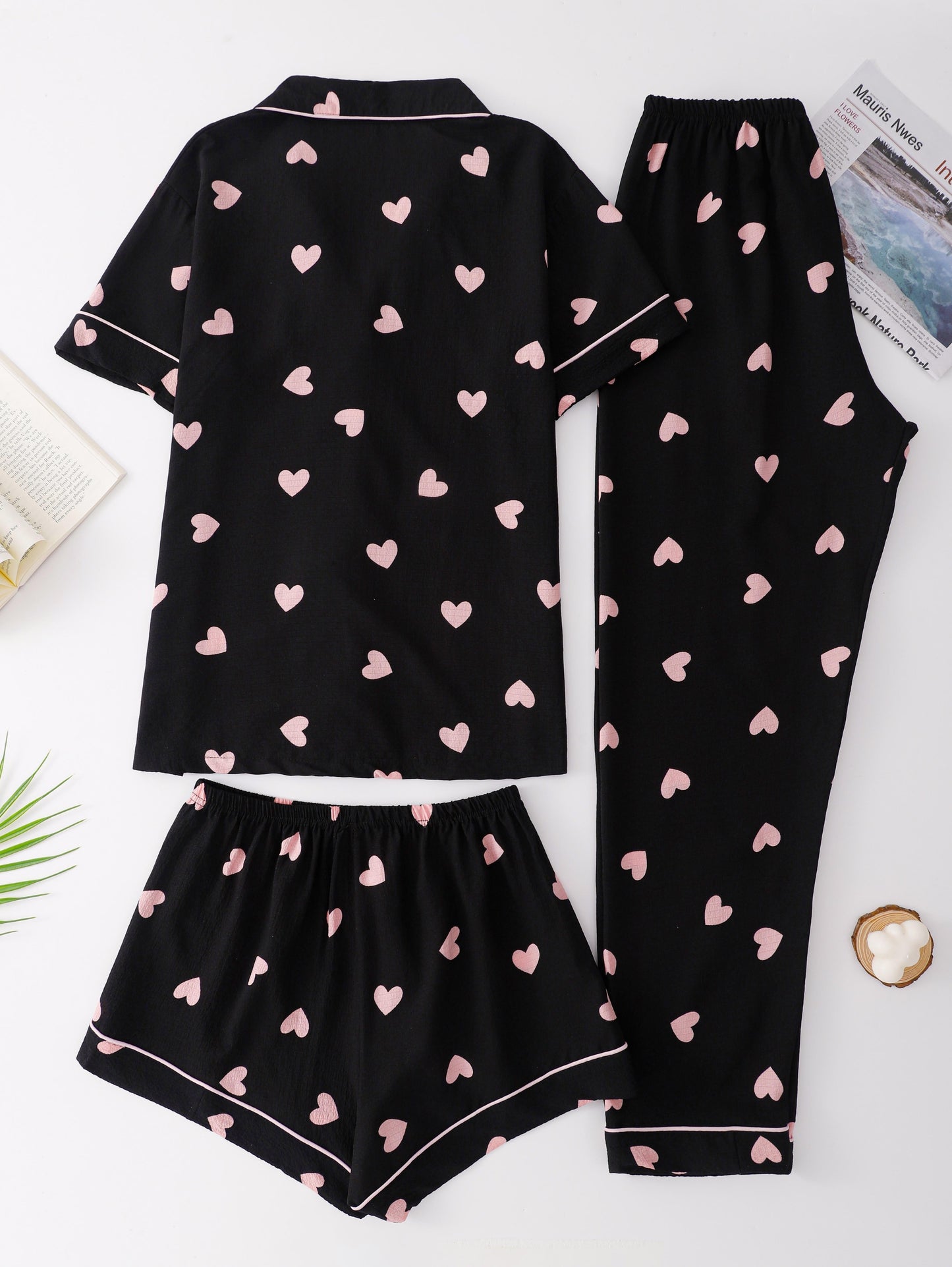 Sweetheart Dreams Pajama Set 🖤💗